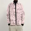 Men's jackets printed young and middle-aged mens autumn new fashion short jacket casual street style coat