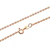 Kettingen kettingen koperen plated rose gouden ketting vrouwelijke 18 ketting sieraden 1m brede O-keten