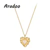 Hanger kettingen arradoo barok liefde parel ketting licht luxe niche vintage natuurlijke sleutelbeen