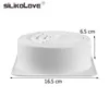 シリカローブビッグシリコーンケーキ型ベーキングツールシリコン耐熱器装飾ラウンド渦の形状3Dパン、スティック、FDA金庫210721