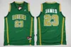 SJ Irish St. Vincent Mary Jerseys Men Basketball High School LeBron 23 James Jersey Men Green White Away Team Sport andas High Quality