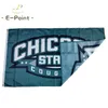 Drapeau des Cougars de l'État de Chicago de la NCAA 3 * 5 pieds (90 cm * 150 cm) Drapeau en polyester Décoration de bannière volant drapeau de jardin de maison Cadeaux de fête