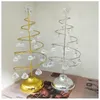 Arbre de noël LED lumière en cristal chambre salon veilleuses décorations de noël lampe de Table en fer w-01260