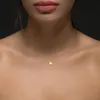Mode Tiny Initial Necklace Goud Zilver Kleur Cut Letters Enkele Naam Choker Kettingen Voor Vrouwen Hanger Sieraden Gift
