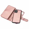 Multifunctional Removable PU Leather Wallet Phone Cases For Iphone 13 Pro 12 11 XR XS MAX 8 7 6 Samsung S21 Note 20 Ultra Detachable Case Flip Cover Magnetic 2in1 Pouch