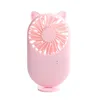 1 sztuk Cute Przenośny Mini Fan Handheld Chargable Desktop Fani USB 3 Tryb Regulowany Letni Cooler do Outdoor Travel Office