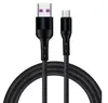 Cabos de carga rápida 1M 3FT 2.4a liga de metal tecido trançado tipo C Micro USB Cabo para Samsung S10 S20 Nota 20 21 Telefone Android