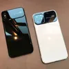 Custodie per telefoni cellulari per iPhone 11 12 13Pro Max Apple 7 8 Plus XR XS Copertura per telefono Specchio di vetro Spazi vuoti Custodia protettiva Coque Anti-caduta