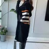 Maglioni da donna 2021 Donna Autunno Inverno Moda Casual Maglione Gilet Cardigan Gilet Senza maniche Lungo lavorato a maglia Abbigliamento femminile Colete Fem