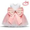 1st Birthday Party Baby Girl Clothes Infant Girls Battesimo Dress 1-5 anni Princess Pageant Abiti per bambini per ragazze Abbigliamento1 621 Y2