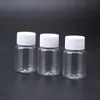 2021 nouvelle pilule 30 ml en plastique transparent petites bouteilles d'emballage bouteille de capsule avec bouchon à vis