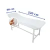 Engångsbord täcker vävnadspoly platt bårark underplattor monterade massage skönhetsvårdstillbehör 80x220cm7183443
