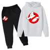 Ghostbusters meninos meninas roupas conjunto outono primavera toddler meninas crianças tracksuit para meninos meninos terno crianças roupas 4-14 ano 220214