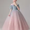 Glitter Girl Party Dress Garza Long Performance Ball Gown show dress Baby Clothes TB002 210610