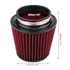 High Flow Car Modification Inlet Intake Round Cone Air s Red PU Cotton Gauze Mesh Filter Mushroom Head