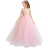 Moda Kwiat Girl Wedding Party Tutu Sukienki Wysokiej Jakości Dzieci Balowa Suknia Koronkowa Princess Dress