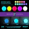 LED Night Light Ball 12-30cm 3D Magical Moon Lights USB Rechargeable 16 Colors IP68 Waterproof Desk Lamp Garden Lawn Lamps for Decoration