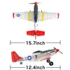 P51 RC Drone Electric Large Modelo Avião 4Channel Glider Fixo Dublê da asa fixa Controle remoto Aerobacias Toys 211026