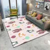 High Quality Rug Children's Flannel Carpet Animal Puzzle Game Learn for Baby Play Non-slip in Tapis