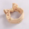 Haarschmuck Kleinkind Stirnbänder für Mädchen Bögen Nylon elastische Bänder Baby Turban gestrickt Kabel Schleife Kopfbedeckung