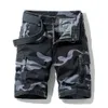 Summer Camouflage Cargo Shorts Men Army Green Jogger Tactical Military Cotton Casual Loose Shorts Men B0903 210518