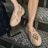 Nxy sandálias plus size45 nova plataforma de verão sapatos praia fora de borracha design plástico amantes casuais homens mulheres 0210