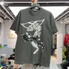 Grey T Shirt Tee Men Women Crew Neck Printed Short Sleeve Oversized T-shirt Tops Real Pics