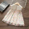 Newborn Baby Girls Clothes Summer Dress for Girls Sleeveless Princess 1 year Birthday Party tutu Dress Toddler Infant Clothing Q0716