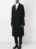 Trench dos casacos masculinos quebra -vento embaçados artesanais grandes moda preta moda urbana juventude de lapela de lapela longa roupas de casaco