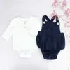 赤ちゃん男の子の女の子冬のコーデュロイロンパースファッション幼児スプリングオーバーオール幼児のノースリーブスリング素敵なもの210619