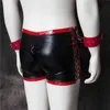 NXY Jouets pour adultes Culottes en cuir Vêtements de lingerie sexy Sous-vêtements avec menottes Jeux pour adultes BDSM Bondage Contraintes Esclave Sex Toys Outils érotiques 1130