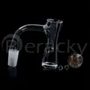 Beracky Two Styles Full Weld Auto-Spinner Quartz Banger Nails Fumar Bangers de borda chanfrada Bangers sem costura com 22mmOD Glass Marbles6mm Terp Pearls For Bongs Dab Rigs