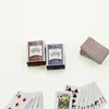 1:12 귀여운 미니 인형 집 놀이 카드 게임 포커 인형 액세서리 홈 장식을위한 미니어처