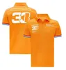 F1 Racing Team Polo Co-brandé Manches Courtes Polyester Séchage Rapide Revers T-shirt Personnalisable Mm1s