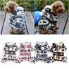 Vestuário para cães inverno animais de estimação gatos pijama quente moletom com capuz roupas de cachorro de algodão macio fofo macacões
