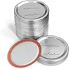 70mm 86mm Boca regular Boca Tampas de Canning latas de metal Placas para Mason Jar Glass Glass Garrafa Jam Can Wirte Data