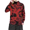 스웨터 남자 streetwear 복고풍 패턴 힙합 가을 스판덱스 O 넥 오버 사이즈 커플 캐주얼 남성 스웨터