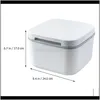 Huishoudelijke organisatie Home Garden1pc Rice Opslagcontainer met deksel Graanmeel Dispenser Vochtbestendige Bin Box Flessen Jars Drop Del