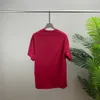 2021 T-shirt dos homens e femininos emenda de splicing de manga curta Primavera primavera Duplo Strand Tecido de algodão fino Processo de impressão digital EF85NG54