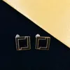 2022 Vrouwen Oorbellen F Mode-sieraden Designer Accessoires Womens Luxurys Designers Earring Studs Parel Oorbellen Designer Earring B3057