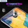 Protetores de tela de vidro temperado com cola completa para Samsung Galaxy A21S A11 A10 A52 A32 A42 A71 A12 J2 J3 A02 A02S M51 vidro temperado de borda cúbica