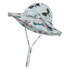 Cappelli cappelli per bambini unisex estate uv protezione da sole cappello da bambino ragazza outdoor berretto da solare con prua stampa floreale