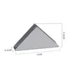 Display Stand Desktop Accessories Metal Card Holder Home Office Paper Rack Iron Art Tissue Triangle Shape Container 210607