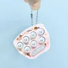 Whack-a-mole toy game mini pocket key chain cute cartoon creative features gift pendant