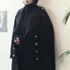 Manteau de laine pour femmes de grande taille Fat Mm Version coréenne d'hiver du long paragraphe sur le genou lâche 211110
