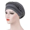 실키 밝은 와이어 꼰 터번 모자 여성 이슬람 내부 hijab 모자 무슬림 headscarf chemo headwrap beanies 헤어 액세서리