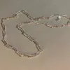 Trendig silver färgkedja halsband för kvinnor punk krage boho chokers halsband kvinna smycken estetisk halsband