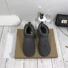 diseñador Clásico mini moda australia botas de piel Mujer de calidad superior pelusa sí plataforma bota para mujer niñas dama arco invierno nieve Tobillo zapatos peludos botines con caja