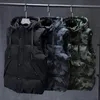 Gilet da uomo Inverno Uomo Plus Size 6xl 7xl 8xl 9xl 10xl Parka Gilet Gilet Felpa con cappuccio Camouflage Giacche senza maniche Caldo