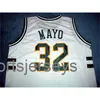 32 OJ Mayo Huntington 그린 화이트 농구 저지 스티치 사용자 정의 모든 번호 이름 유니폼